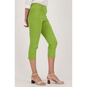 Olijfgroene stretchbroek - 3/4 lengte