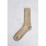 Beige gebreide sokken
