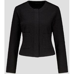 Zwart bouclé vestje