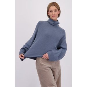 Marc O'Polo - Trui - Duifblauw - Oversized - Lange Mouw