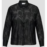 ONLY - Carmakoma - Blouse - Zwart - Lange Mouw - Normale Pasvorm