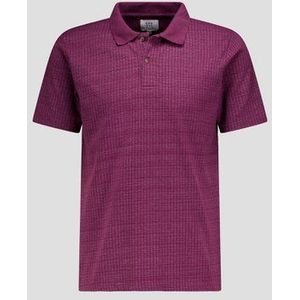 Bordeaux polo met korte mouwen