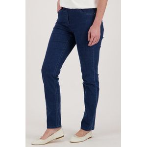 Donkerblauwe jeans met elastische taille -slim fit