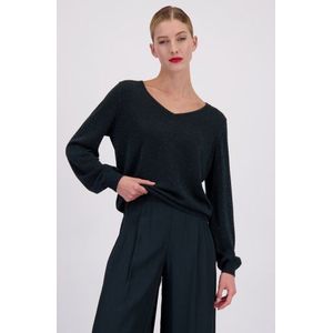 Donkergroen glittertruitje