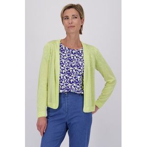 Gele cardigan met lurex