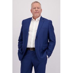 Hoogblauwe kostuumvest - Comfort fit