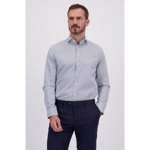 Wit-blauw gestreept hemd - Regular fit