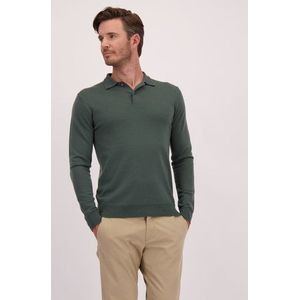 Groene polo met lange mouwen