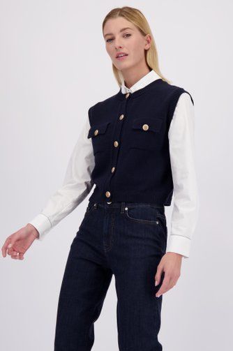 More & More - Mouwloos Vest - Dames - Met Borstzakken