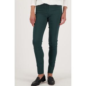 Donkergroene stretchbroek
