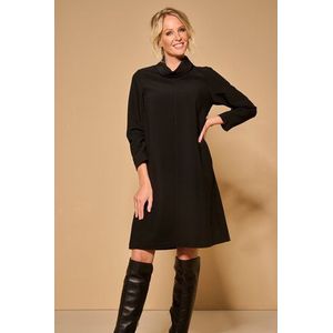 Zwart kleedje met rolkraag