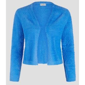 Blauwe cardigan zonder knopen