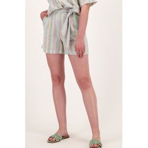 Kleurrijke, linnen short
