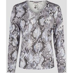 T-shirt met slangenprint