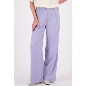 Lila beenplooibroek met loose fit