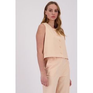 Zalmroze mouwloos vestje