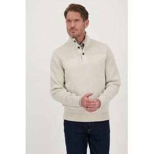 Ecru trui met hoge hals