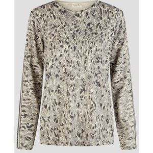Grijs truitje met gevlekte print