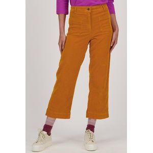 Wijde oranje broek - 7/8 lengte