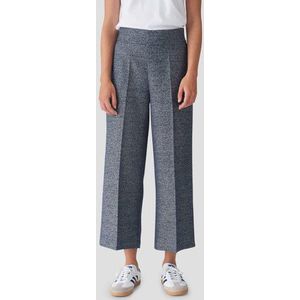 Navy-wit gemêleerde culotte - 7/8 lengte