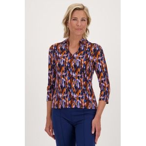Polo met gevlekte print