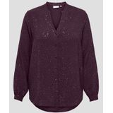 Bordeaux blouse met glitter