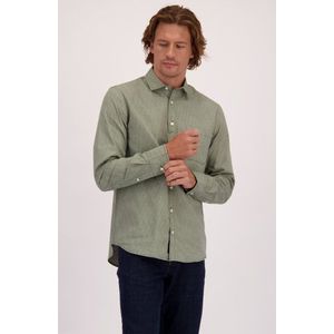 Groen hemd met grafische print