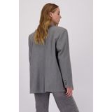 Grijze blazer met krijtstreep