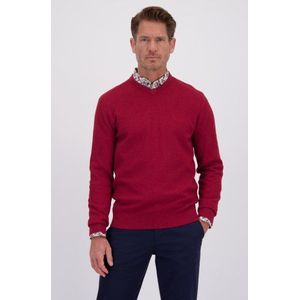 Rode pull met V-hals