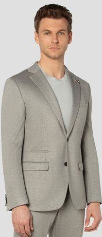 Grijsbeige gemêleerde kostuumvest