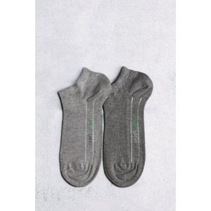 Grijze enkelsokken - 2 paar