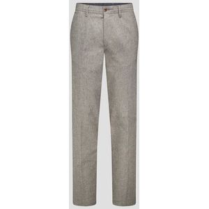 Grijze gemêleerde chino - New York -  Regular fit