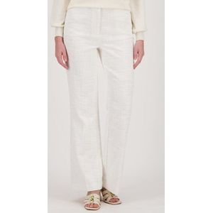Ecru bouclé broek