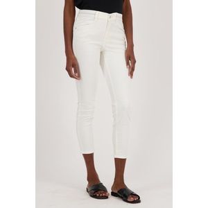 Ecru jeans met elastische taille - 7/8 lengte