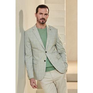 Fijne lichtgroene trui met ronde hals