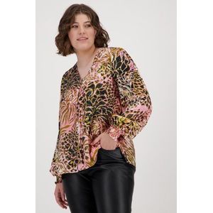 Roze blouse met print