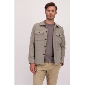 Lichtgrijze wollen vest