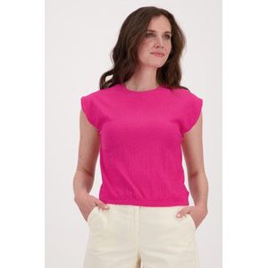 Roze T-shirt zonder mouwen