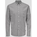 Only & Sons Overhemd 'ONSNiko'  zwart gemêleerd