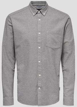 Only & Sons Overhemd 'ONSNiko'  zwart gemêleerd