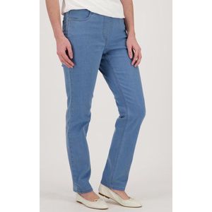 Mediumblauwe jeans met elastische taille -slim fit