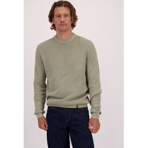 Lichtgroene trui met ronde hals