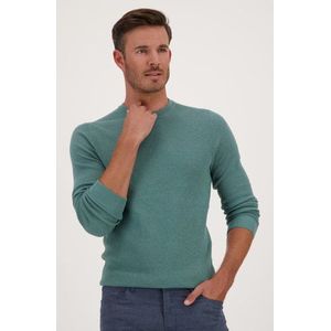 Groene fijngebreide trui