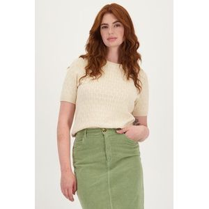 Beige truitje met korte mouwen