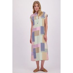 Kleedje met roze en groene print