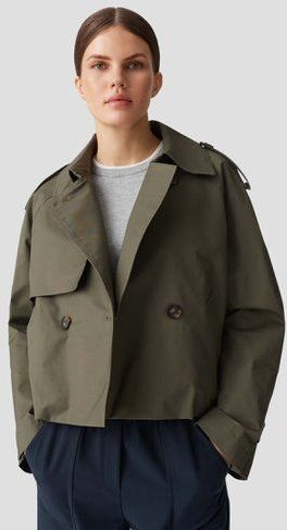 Kaki jasje met gespen