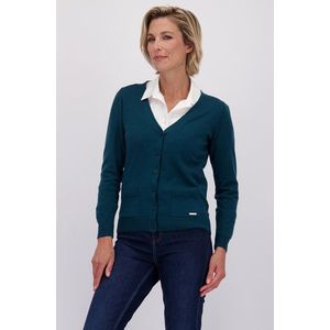 Blauwgroene cardigan