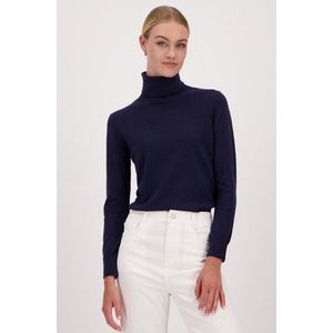 Fijn navy truitje met rolkraag