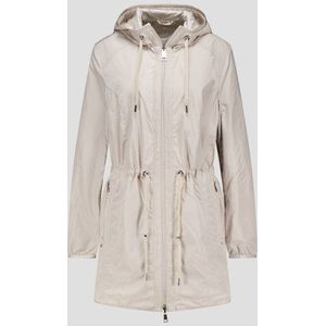 Lichtbeige regenjas met kap