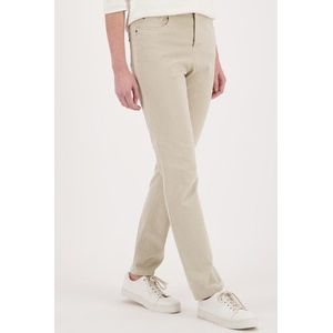 Beige jeans met elastische taille - comfort fit